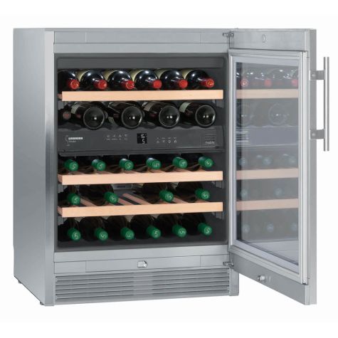 Liebherr WTes1672 Wine Cooler Vinidor 34 Bottles 38dB Stainless Steel